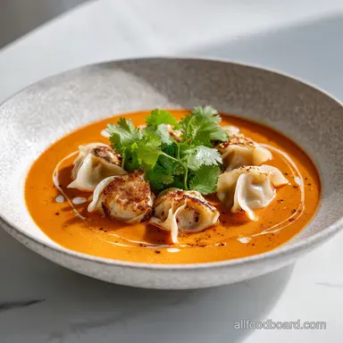 Thai Potsticker Coconut Soup: 30 Mins