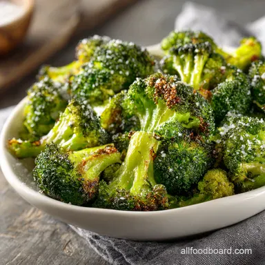 The Best Crispy Oven Roasted Broccoli - Ready in 30! Recipe Card