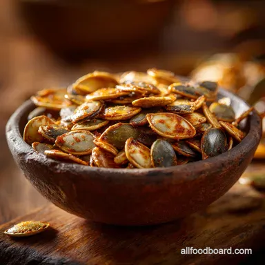 The Autumn Crunch Perfectly Crisp Roasted Pumpkin Seeds Recipe Recipe Card