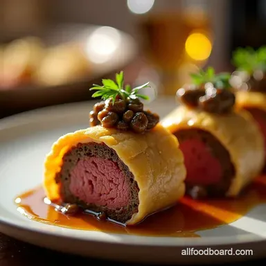 The Managed Mini Beef Wellingtons No More Soggy Bottom Pastry Recipe Card