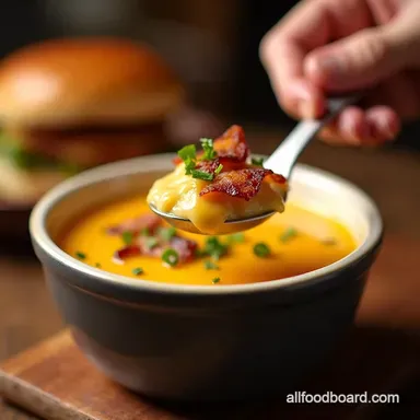 Best Loaded Potato Soup Recipe Creamy Cheddar Bacon Hug Recipe Card