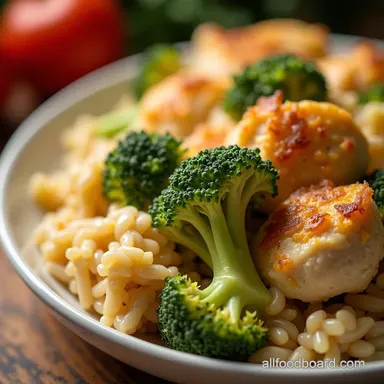Creamy Chicken Broccoli Rice Casserole Recipe Truly Velvety Comfort Recipe Card