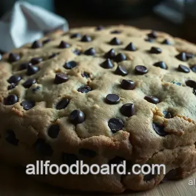 Giant Chocolate Chip Cookie Cake Recipe: Easy Birthday Treat!