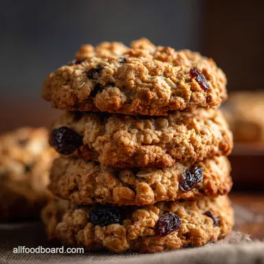 My Secret for the Best Soft Chewy Oatmeal Proper Bakery Style Cookies Recipe Card
