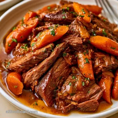 Traditional German Sauerbraten for 6 Recipe Card