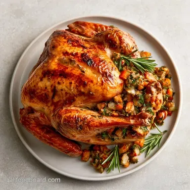 Turkey With Stuffing for 9 Servings Recipe Card