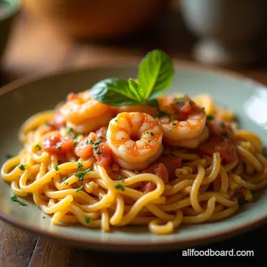 Creamy Tuscan Shrimp Orzo A 30Minute Italian Dinner Recipe Card