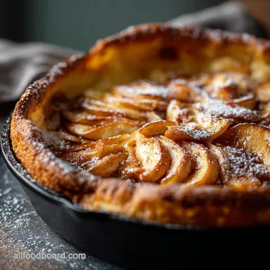 Caramelised Apple Dutch Baby Pancake The Ultimate Puffy Skillet Treat Recipe Card