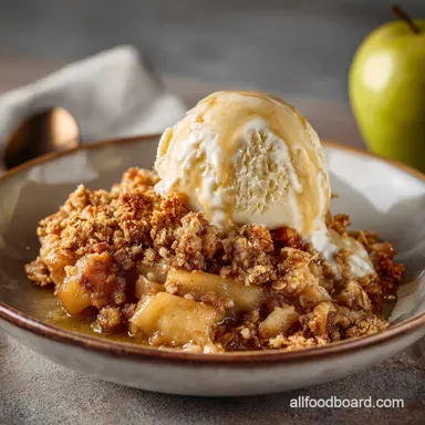 Ultimate Apple Crisp with Oats Foolproof Apple Crumb Topping Recipe Card