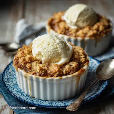 Apple Desserts: The Ultimate Brown Butter Crumble Recipe Recipe Card