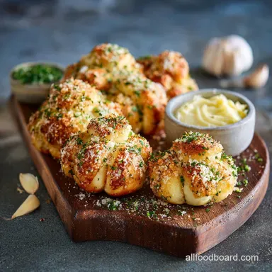 Proper Homemade Garlic Knots with Parmesan Dipping Butter Recipe Card