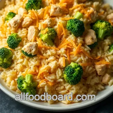 Chicken Broccoli Rice Casserole A: Easiest Comfort Food! Recipe Card
