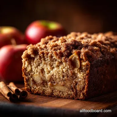 Cinnamon Spiced Apple Bread Recipe: Ultimate Moist Streusel Loaf Recipe Card