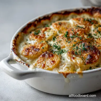 Scalloped Potatoes: The Ultimate Creamy B&eacute;chamel Recipe Recipe Card