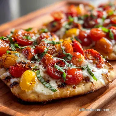 Grilled Pizza classic charred Italian bake Recipe Card