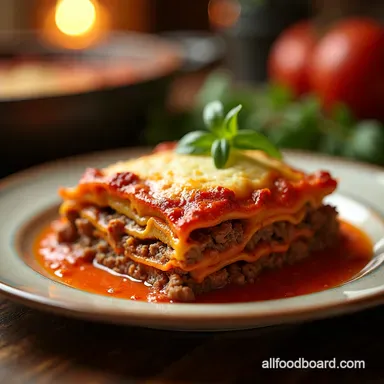 The Ultimate Italian Meat Lasagna Recipe SlowSimmered Recipe Card