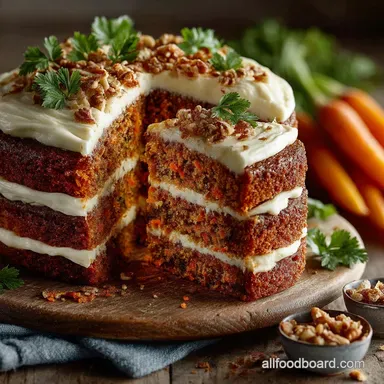 The Ultimate Spiced Carrot Cake Recipe with Silky Cream Cheese Frosting Recipe Card