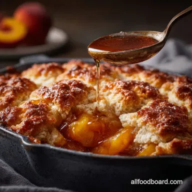 Peach Cobbler Recipe The Ultimate Flaky Buttermilk Biscuit Topping Recipe Card