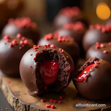 Draculas Delight Rich Chocolate Vampire Bite Cake Pops Recipe Card
