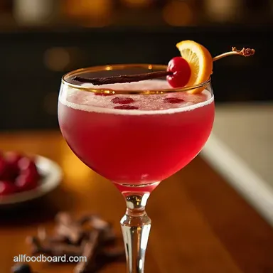 Best Vanilla Cranberry Vodka Sour Recipe Holiday Cocktails Recipe Card