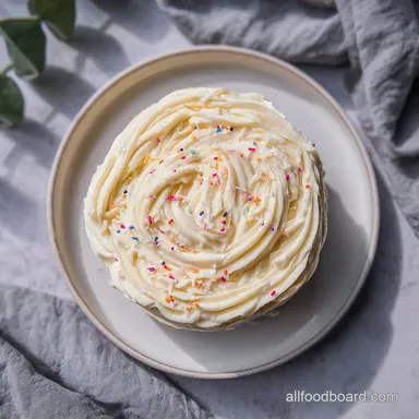 Vanilla Whipped Ganache Frosting for 15 Servings Recipe Card
