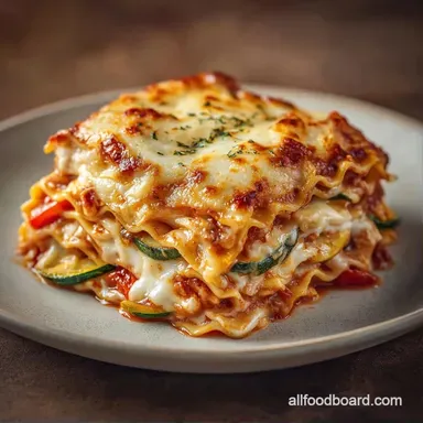 Vegetarian Slow Cooker Lasagna: Creamy Recipe Card