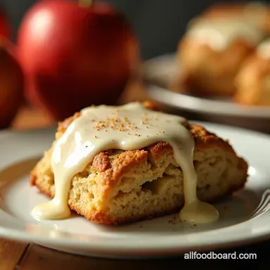 WarmSpiced Apple Scones My Sweet Vanilla Glaze Secret Recipe Card