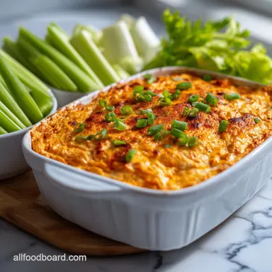 Whole30 Buffalo Chicken Dip Paleo Keto | Creamy & Spicy Recipe Card