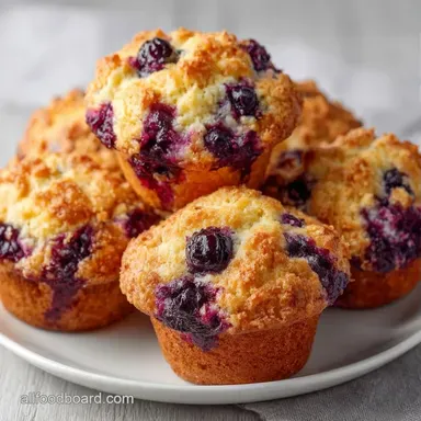 Huckleberry Muffins with Oat Crumble Recipe Card
