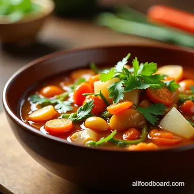 Chinese Vegetable Soup Recipe Easy Ready in 45 Recipe Card