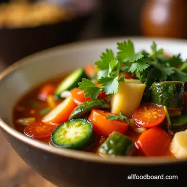 Wok This Way Speedy Chinese Mixed Vegetable Soup Recipe Card