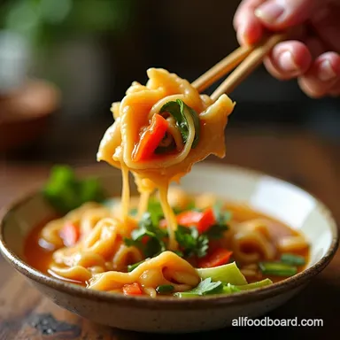 Wontonderful Chinese Vegetable Soup Recipe Easy Healthy Recipe Card