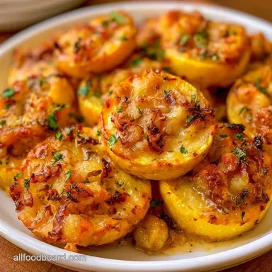 Squash Stuffing Casserole in 40 Minutes Recipe Card