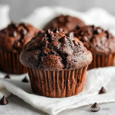 Double Chocolate Muffins with Greek Yogurt in 35 Minutes