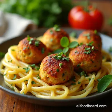 Baked Chickpea Zucchini Balls My Zesty Mediterranean Take Recipe Card