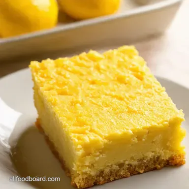Lemon Cream Cheese Bars Recipe Zesty Sunshine on a Plate Recipe Card