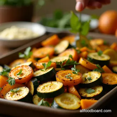 Zesty Oven Roasted Zucchini Squash My GoTo Side Recipe Card