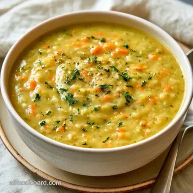 Zucchini and Yellow Squash Soup: Vegan Recipe Card