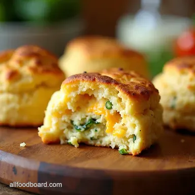 Soft Tender Zucchini Cheddar Biscuits Easy Cheesy Goodness Recipe Card