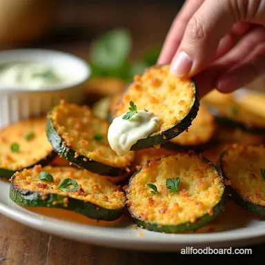 Crunchy Baked Zucchini Ranch Parmesan Chips Easy Recipe Recipe Card