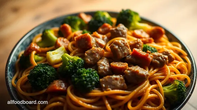Beef and Broccoli Ramen Stir Fry