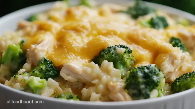 Cheesy Chicken & Broccoli Rice Casserole