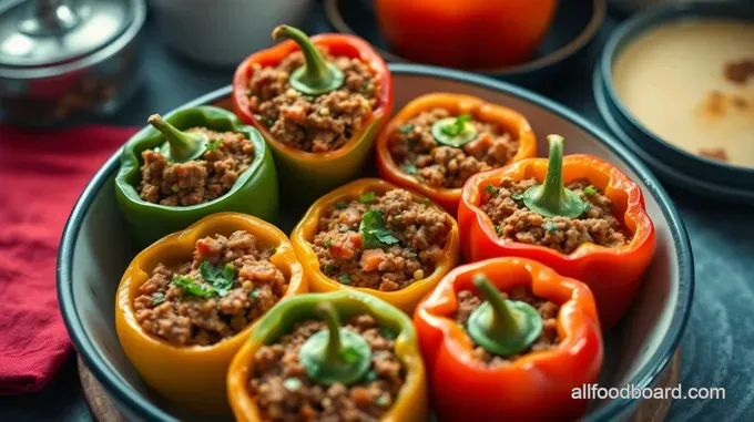 Colorful Stuffed Bell Peppers