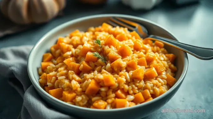 Creamy Butternut Squash Risotto with Sage & Parmesan