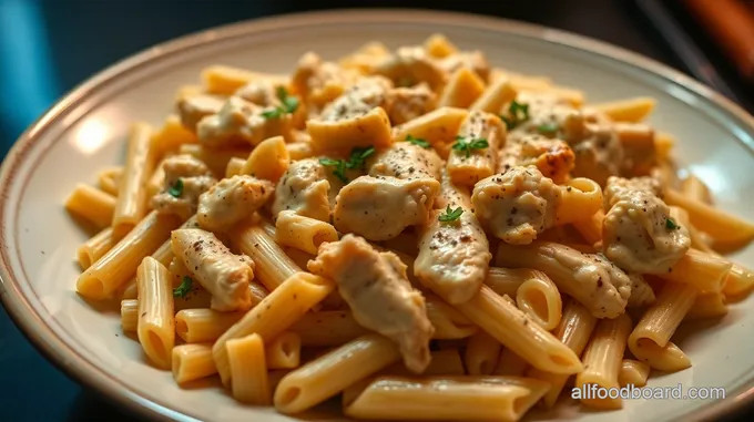 Creamy Crack Chicken Penne Pasta