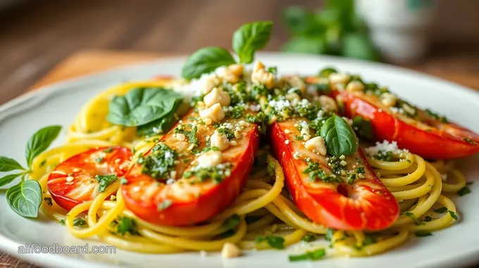 Pesto Langostino Zucchini Noodles