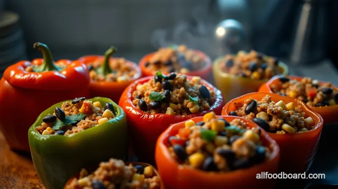 Savory Stuffed Peppers with Quinoa and Black Beans