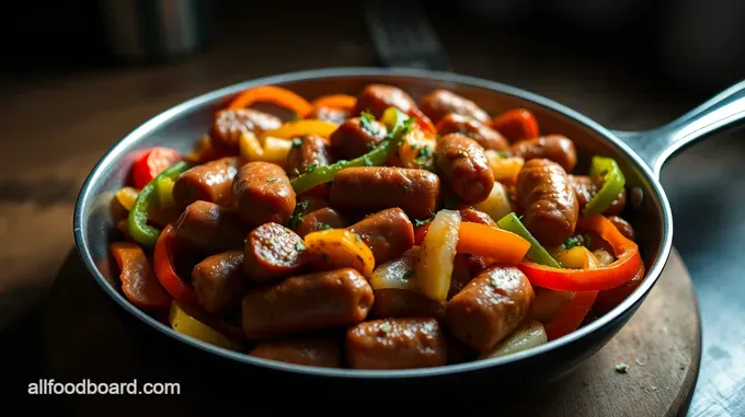 Sizzling Italian Sausage & Peppers Skillet