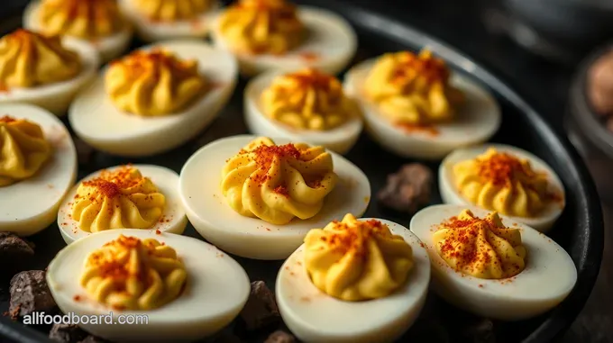Smoked Deviled Eggs with a Hint of Paprika