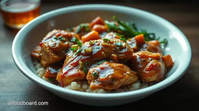 Sticky Honey Garlic Chicken Thighs
